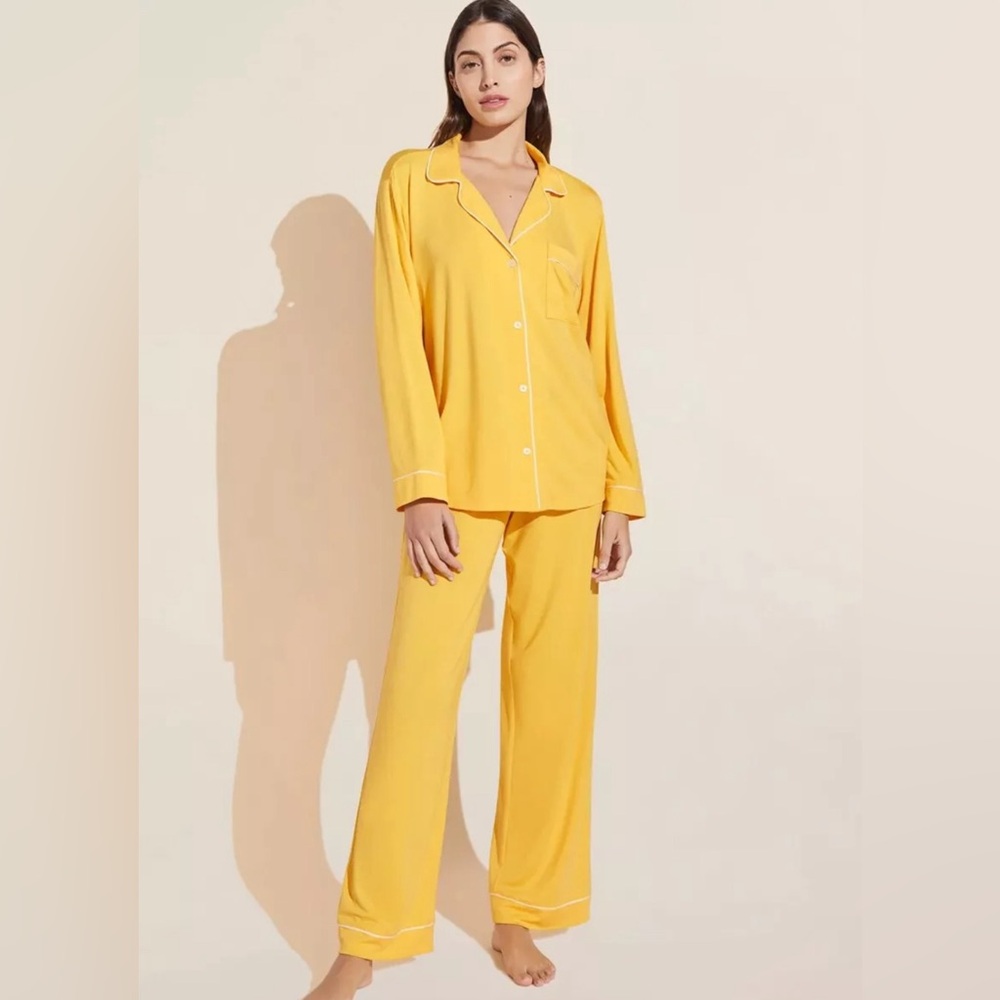 Eberjey Yellow Pajama Set size M